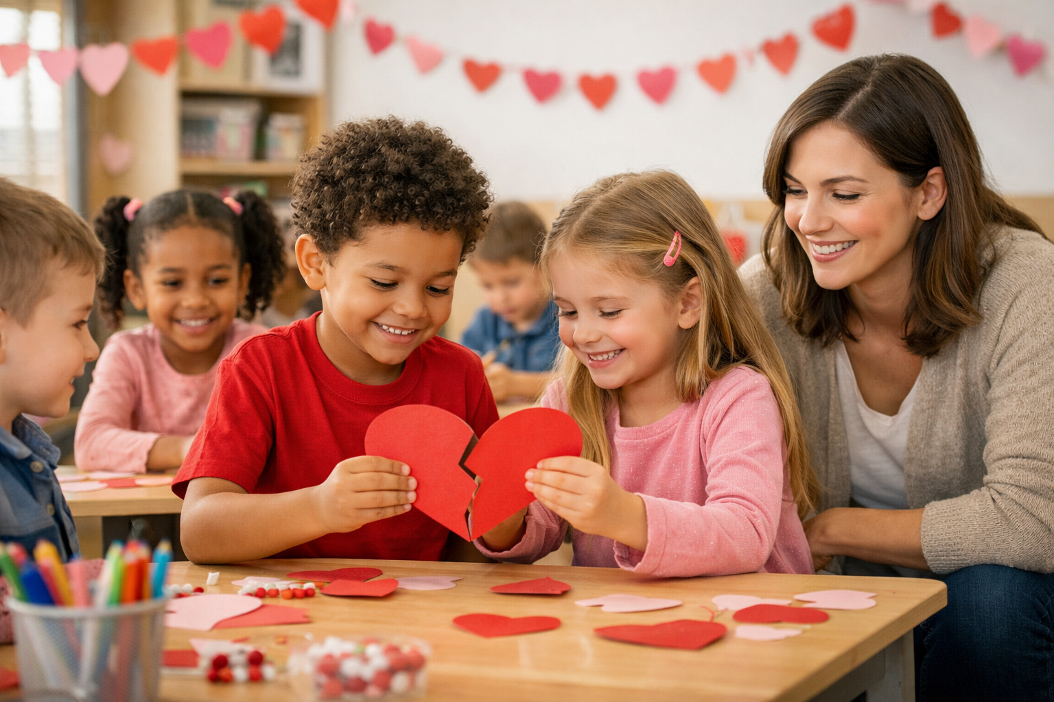 Saint-Valentin à l'école : activités sur l'amitié