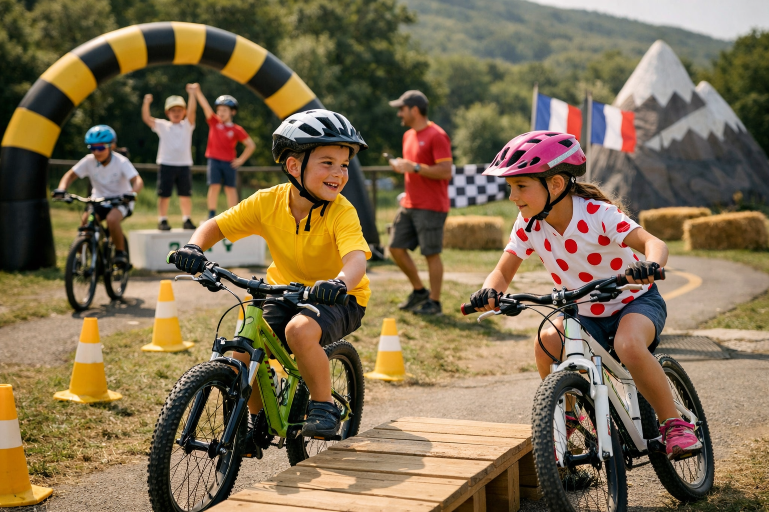 Tour de France enfants jeux vélo : défis ludiques et sûrs