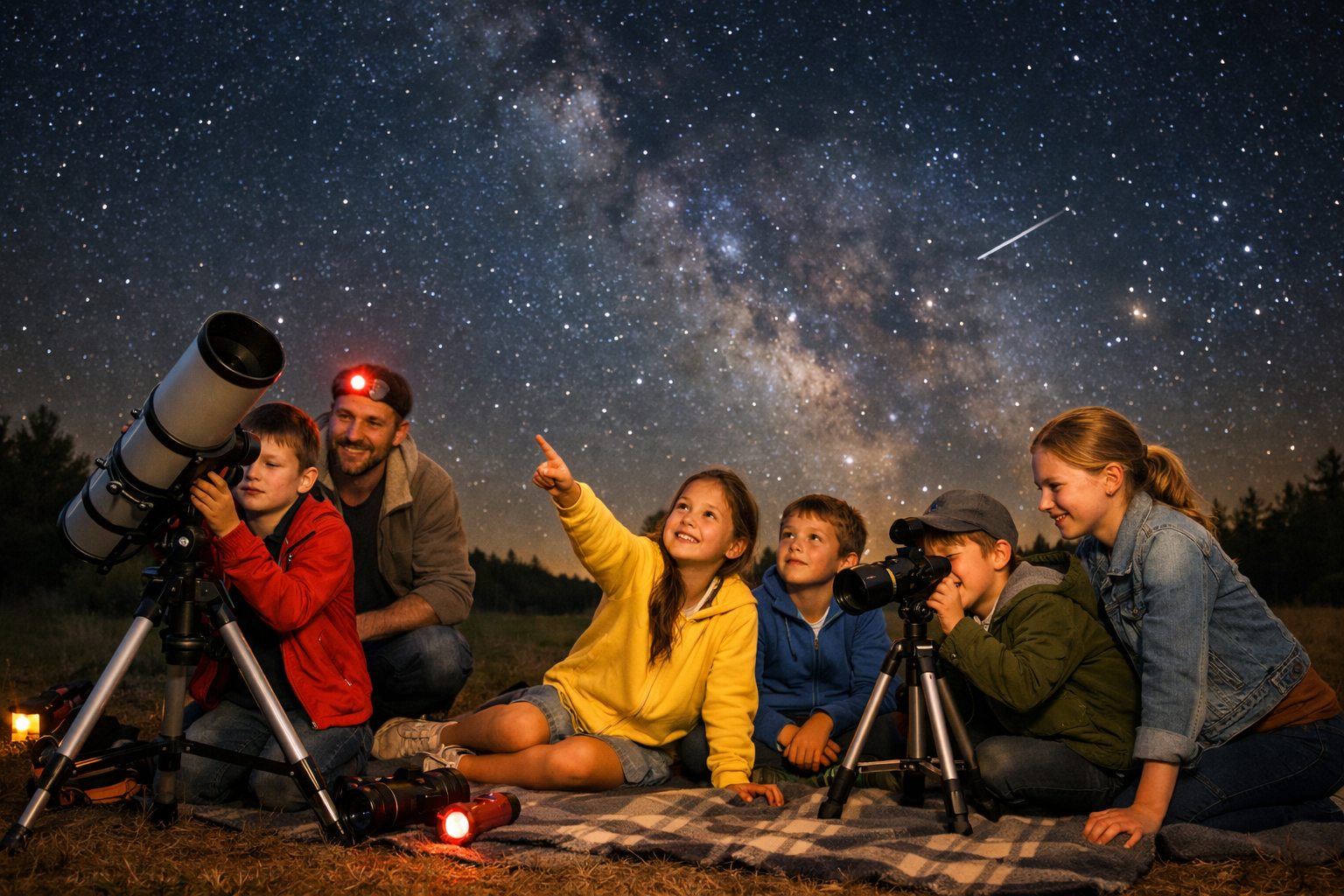 Nuit des étoiles enfants : veillée d'observation ludique