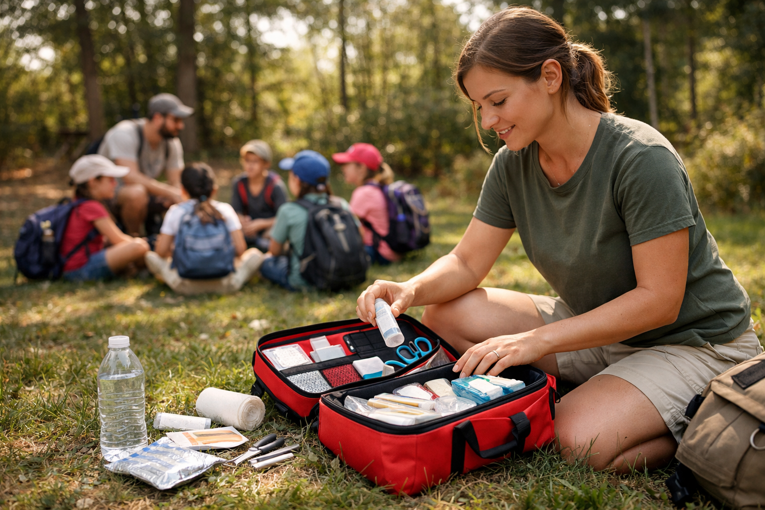 Trousse de secours animateur : l'essentiel pour une sortie