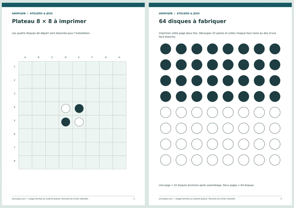 Aperçu réel du support PDF reversi