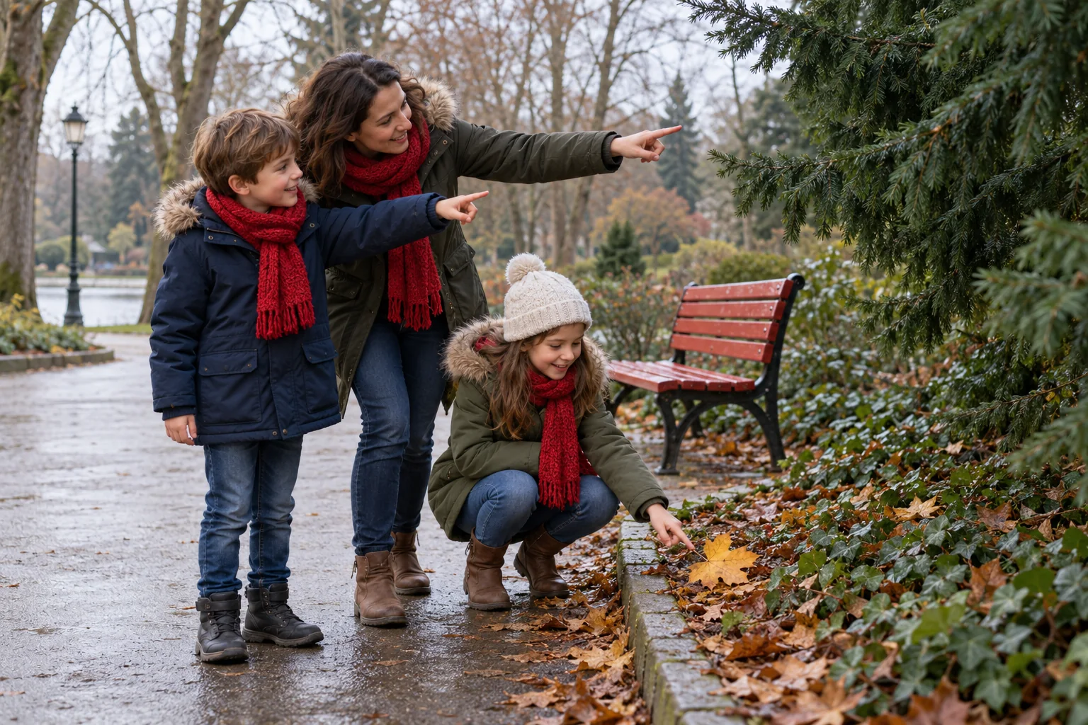 8 activités de Noël dehors avec les enfants, même sans neige