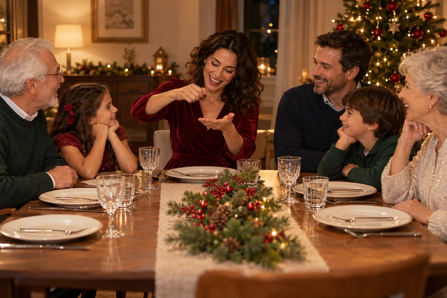 10 jeux de Noël à table sans matériel, pour toute la famille