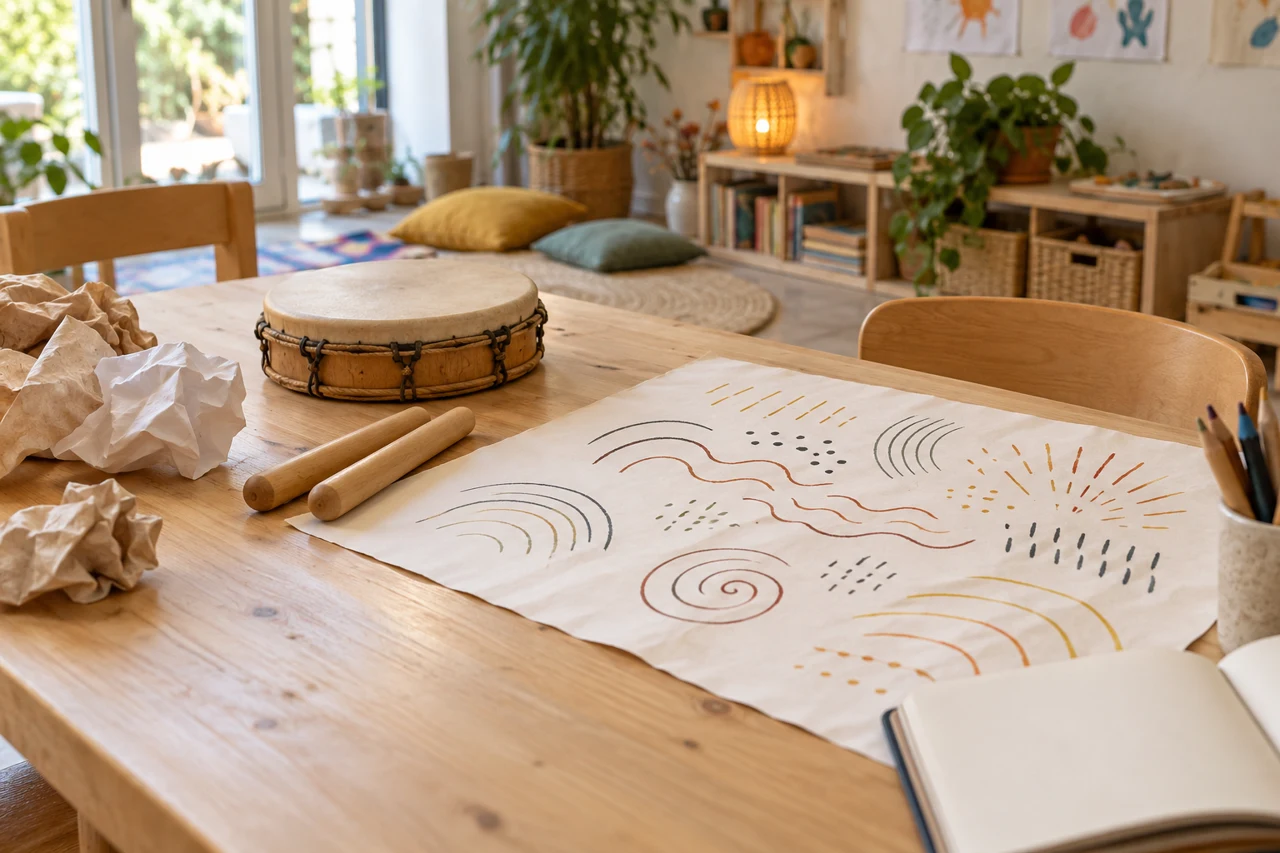 Paysage sonore avec des enfants : atelier et partition à imprimer