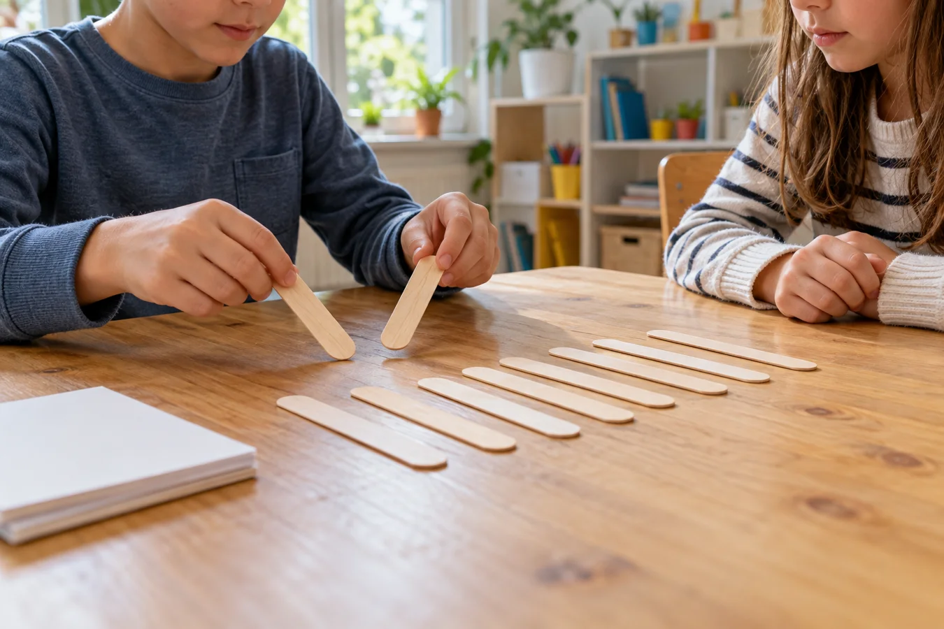 Illustration de l’activité nim avec des enfants