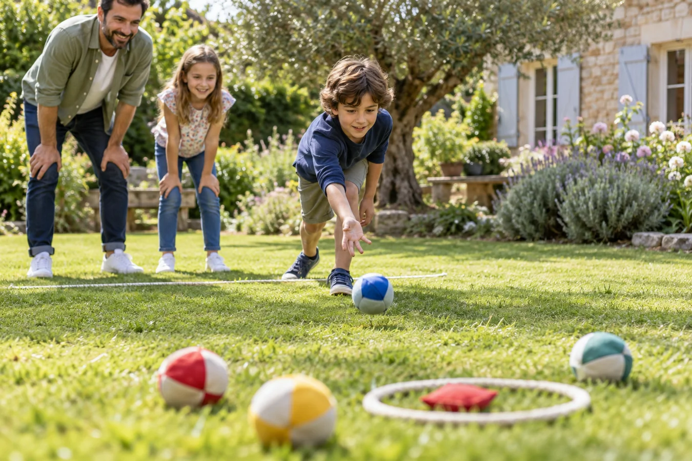 Pétanque enfant : règles simples, 3 ateliers et fiche de points