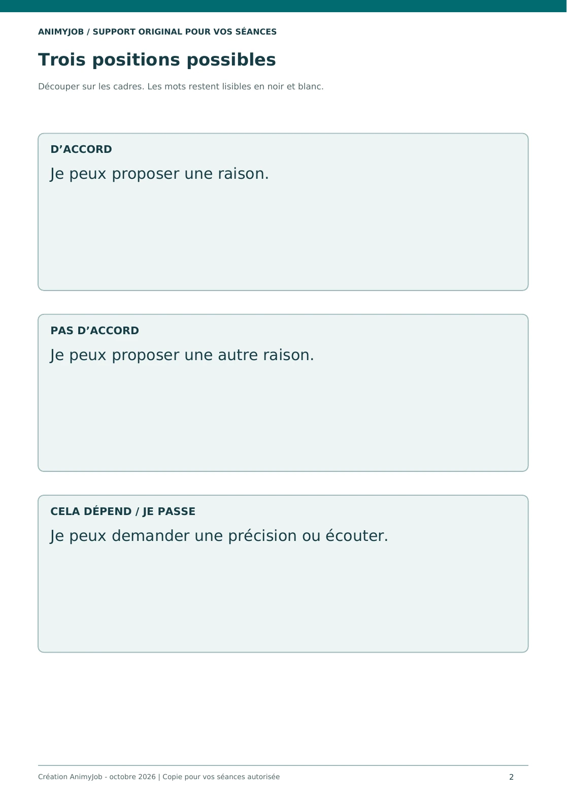 Aperçu réel de la page 2 du PDF Débat mouvant enfant : méthode, séance et cartes à imprimer