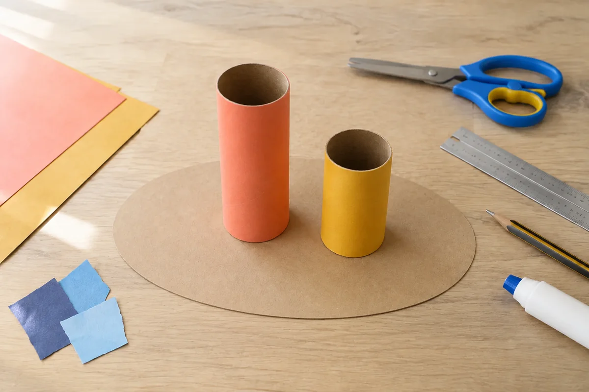 Étape 2 de « Fabriquer un pot à crayons animal à double compartiment » : colorer les volumes.