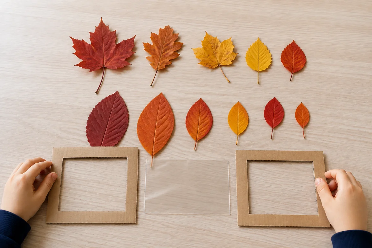 Étape 2 de « Vitrail de feuilles d'automne sans peinture pour la fenêtre » : préparer le cadre transparent.