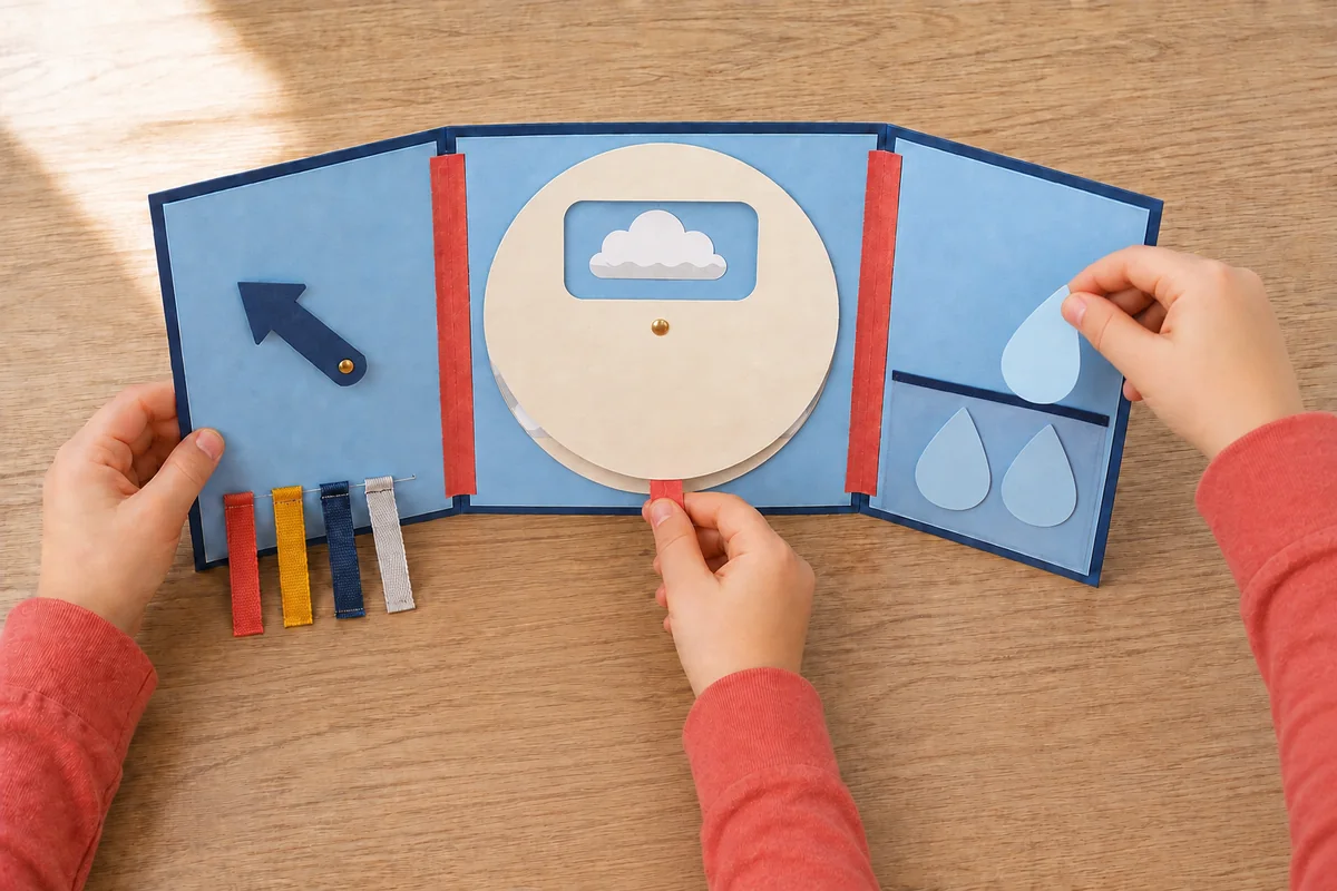 Étape 4 de « Tableau météo scientifique : observer vent, nuages et pluie » : ajouter le suivi de pluie.