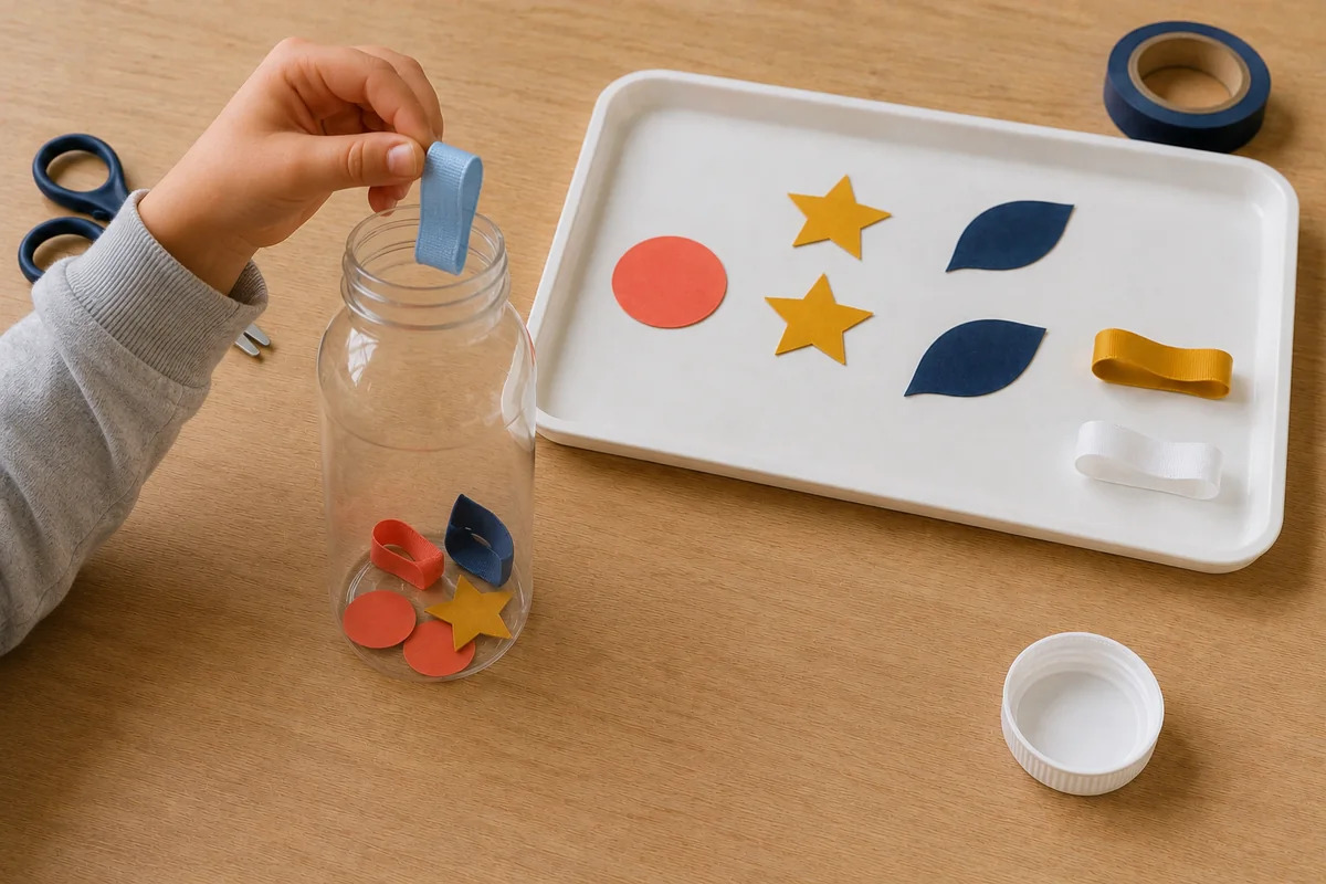 Étape 3 de « Créer une bouteille de retour au calme sèche et scellée » : remplir sans tasser.