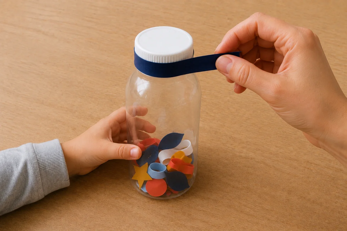 Étape 4 de « Créer une bouteille de retour au calme sèche et scellée » : sceller le bouchon.