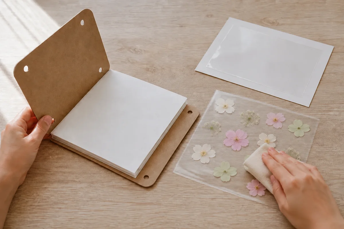 Étape 4 — films lissés autour des fleurs