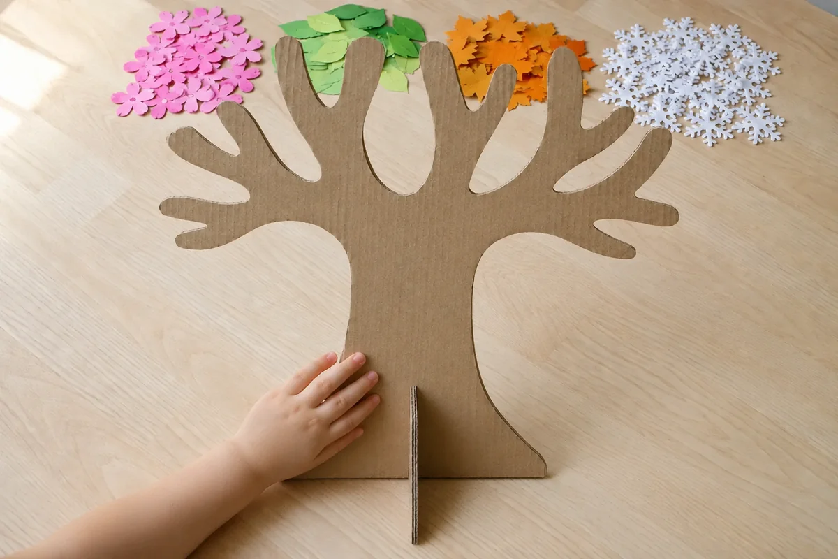 Étape 2 — socle croisé et arbre vertical