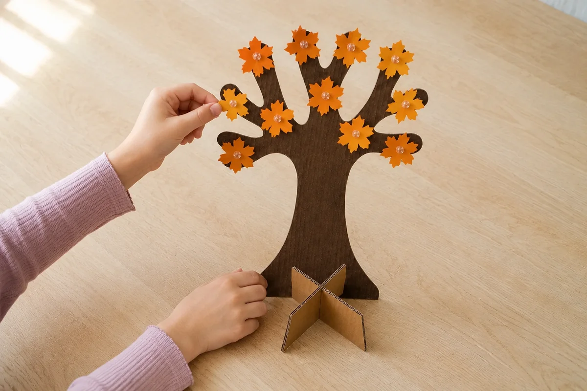 Arbre des quatre saisons à décors interchangeables