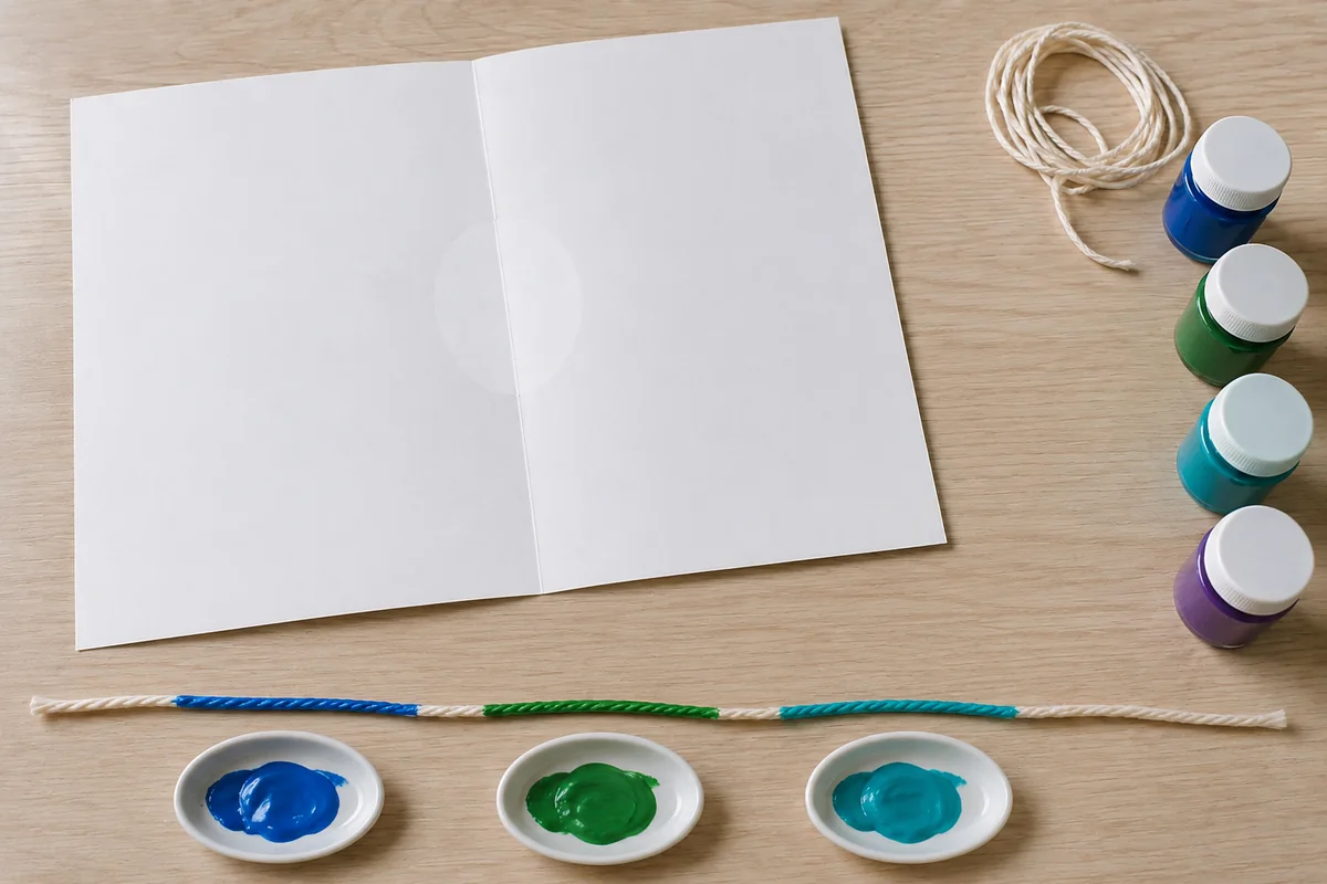 Étape 2 — ficelle chargée de trois couleurs