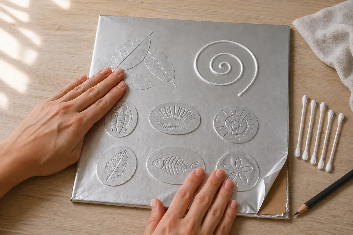 Étape 3 — aluminium posé sur relief