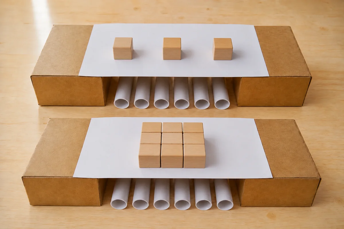 Construire un pont solide avec des tubes de papier roulé