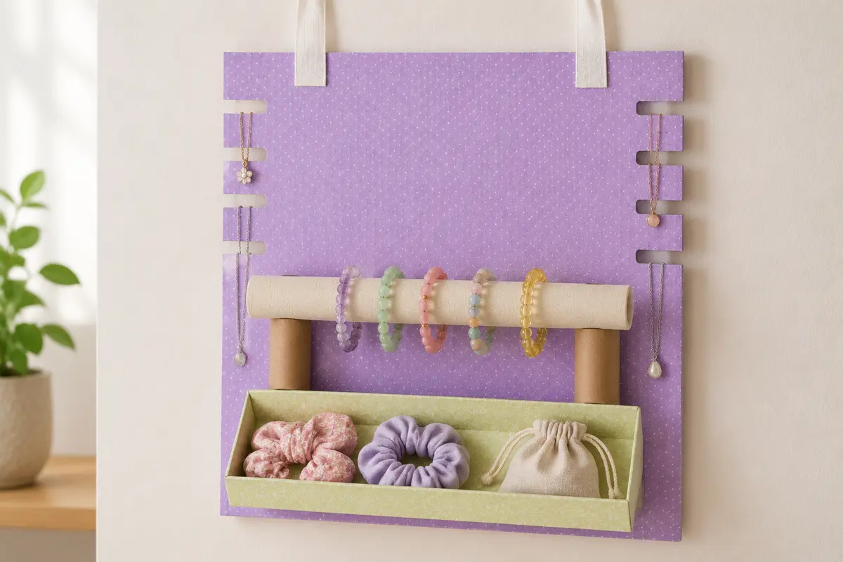 Fabriquer un organisateur mural pour colliers et bracelets