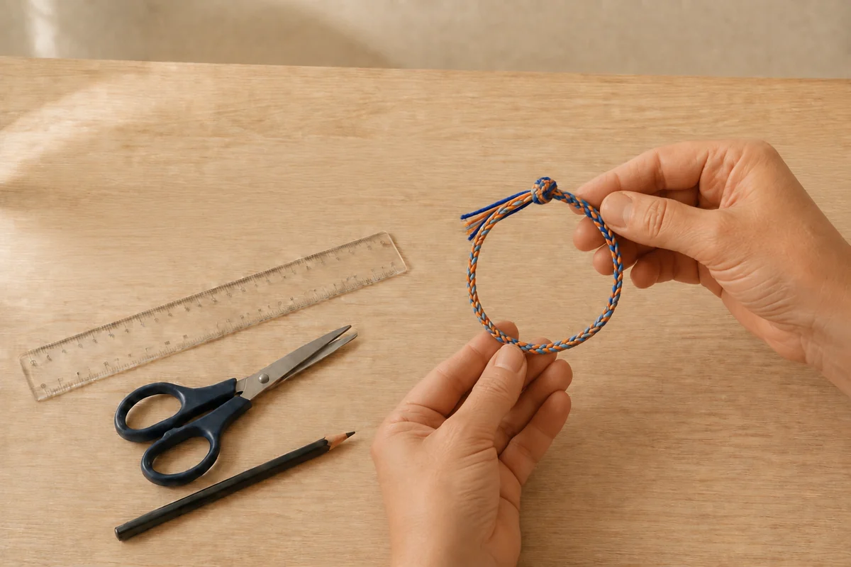 Kumihimo enfant : fabriquer des bracelets avec un disque en carton