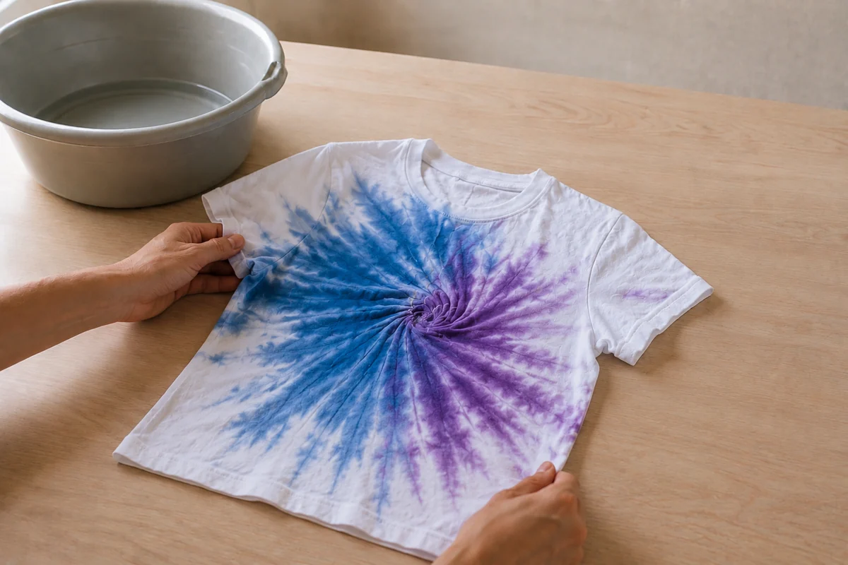Tie and Dye enfant : réussir un tee-shirt étape par étape