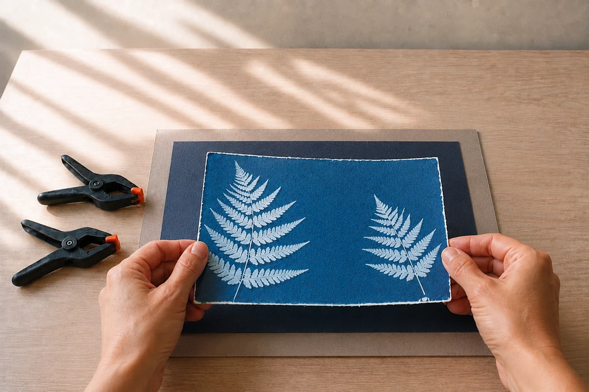 Cyanotype enfant : créer des impressions solaires