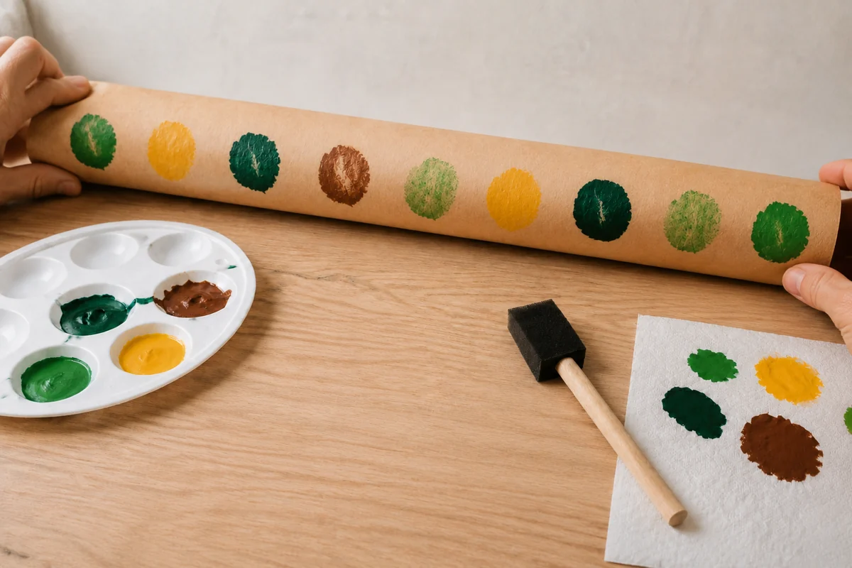 Étape 4 de tampons pomme de terre : compléter le motif