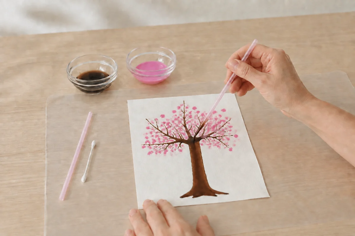Étape 4 de peinture soufflée à la paille : équilibrer la composition