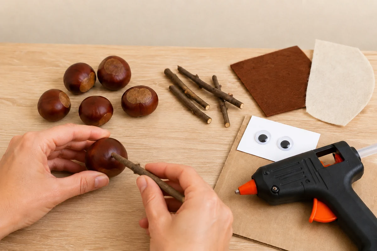Étape 2 de bricolage marrons : préparer les perçages adultes
