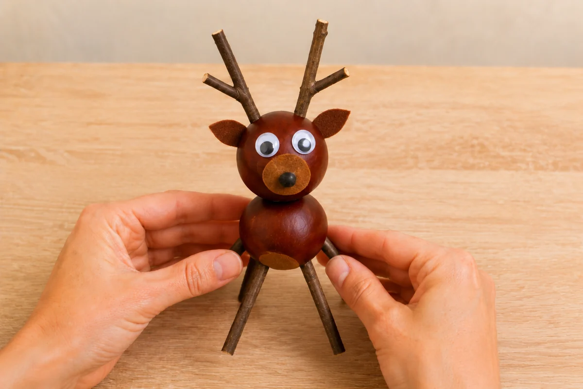 Bricolage marrons : 25 animaux et personnages
