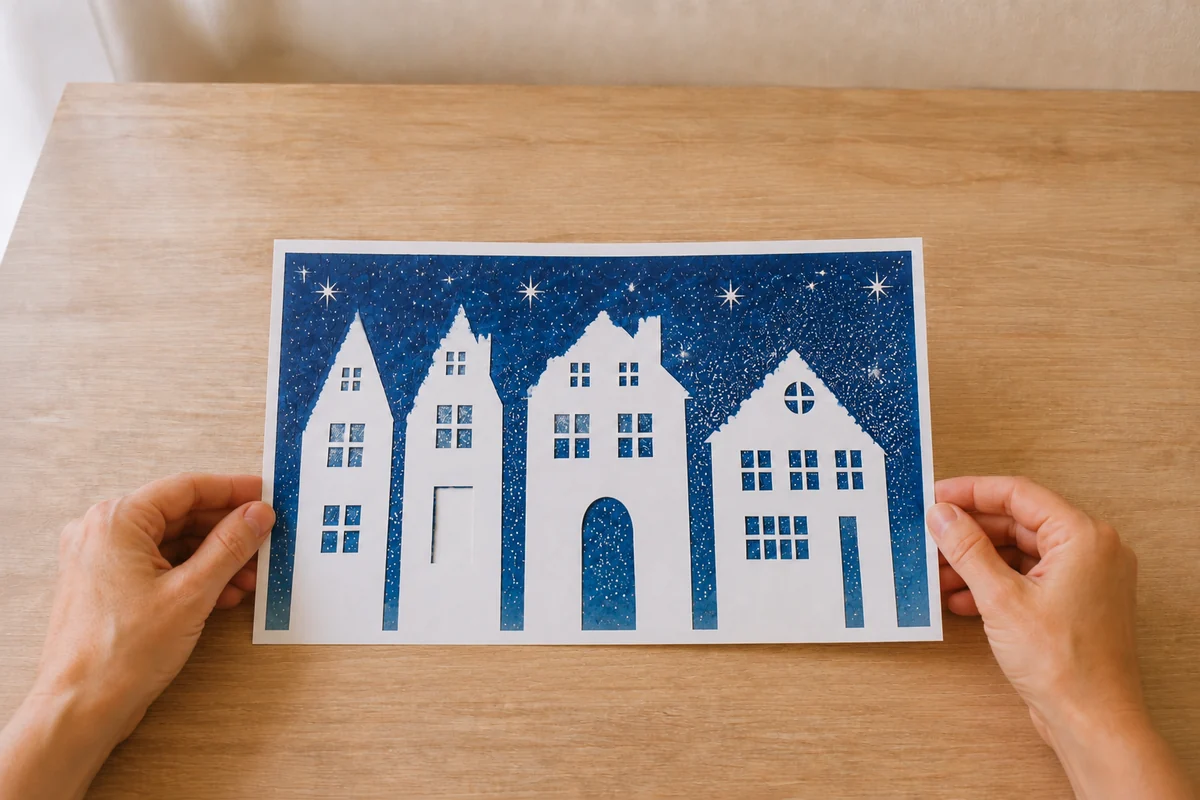 Silhouettes de Noël à la peinture : 20 modèles