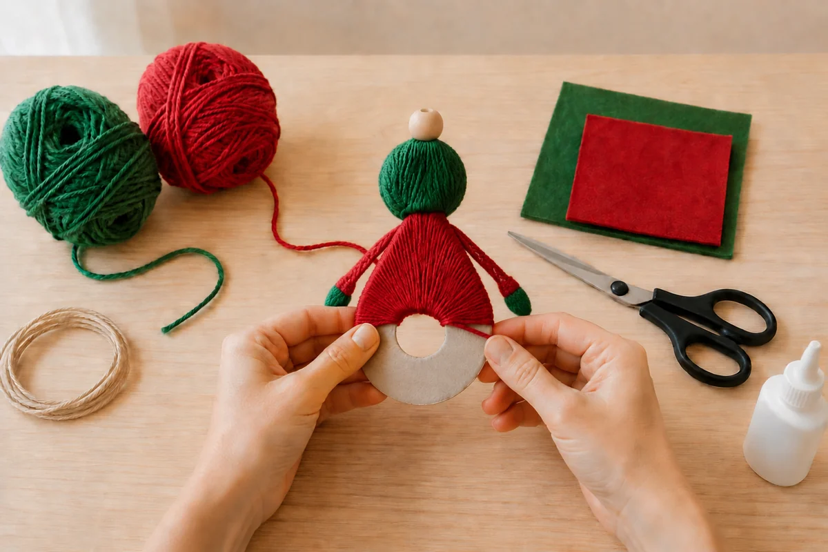 Étape 4 de petits lutins à suspendre : ajouter bras et détails