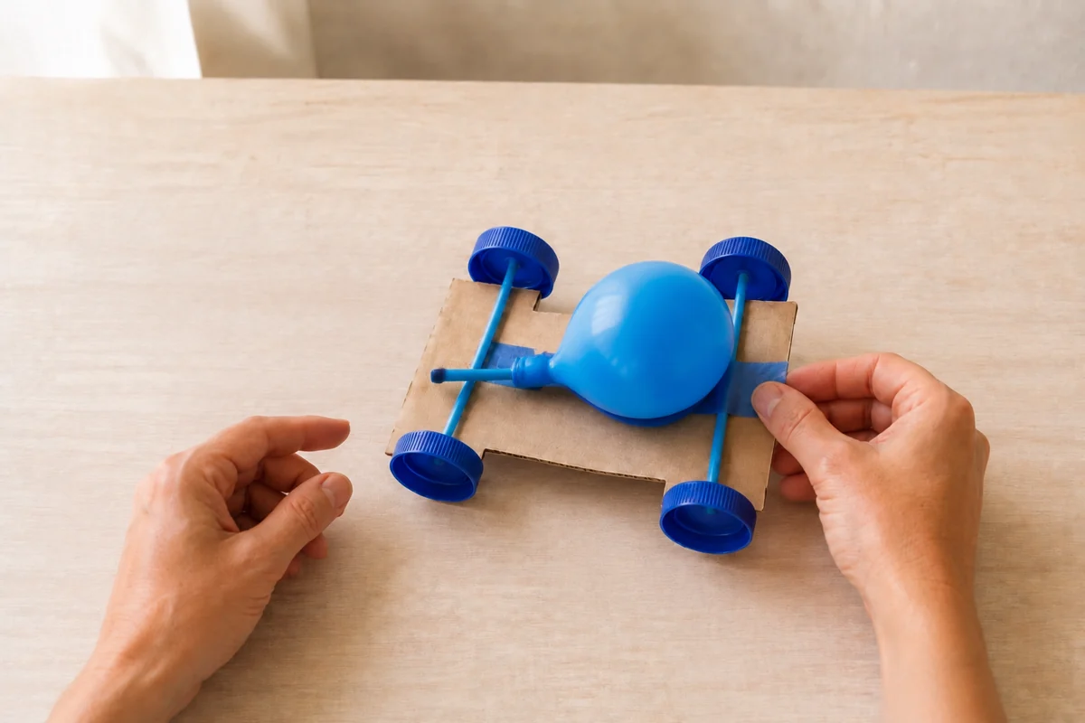 Voiture à ballon : fabriquer une voiture qui avance