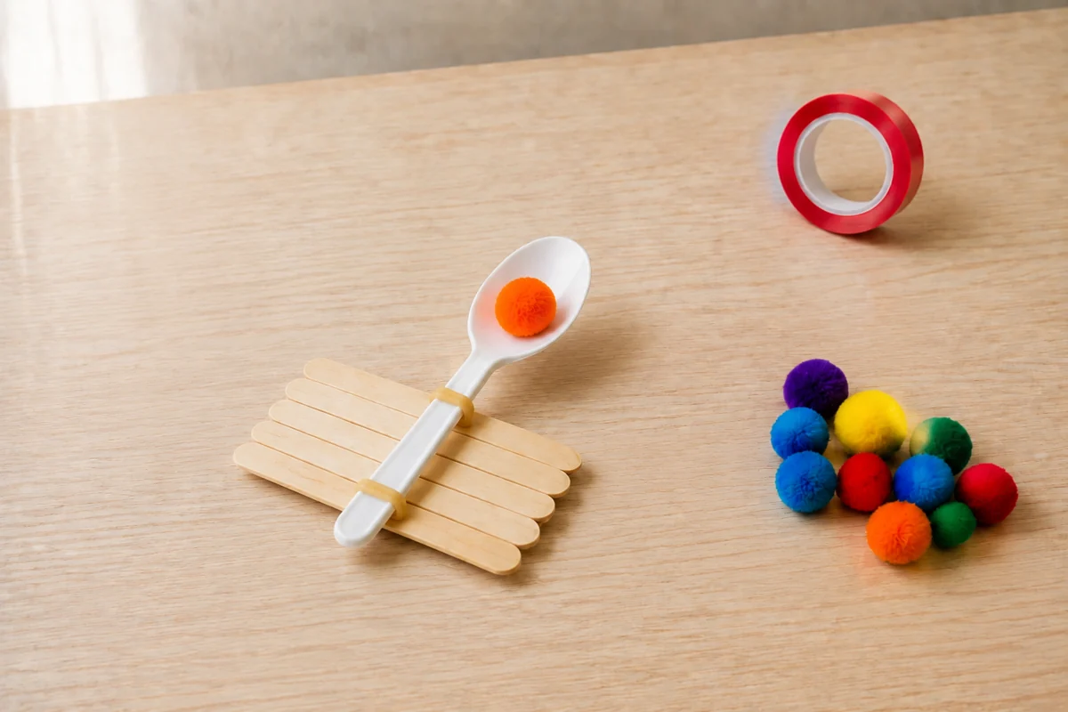 Catapulte à pompons : construire un lanceur sécurisé