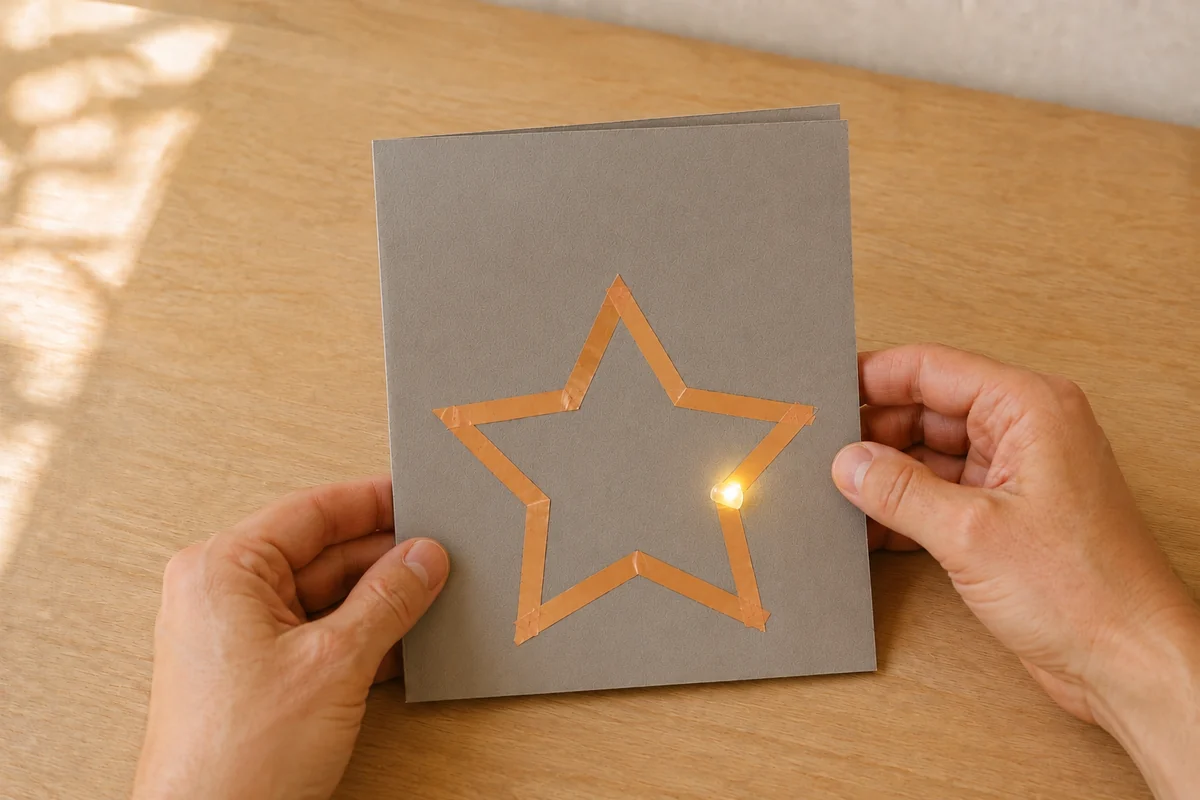 Étape 5 de carte lumineuse led : fermer et allumer la carte