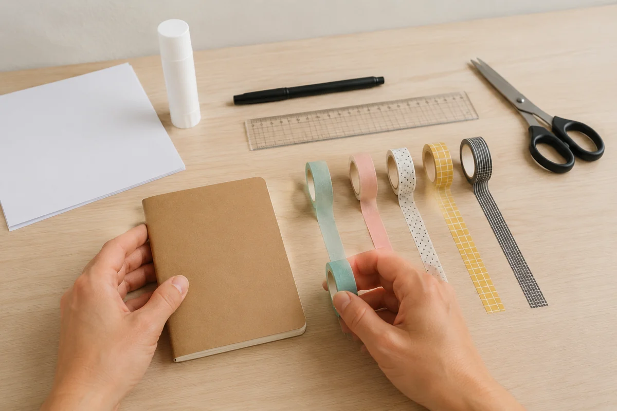 Étape 1 de washi tape enfant : choisir une palette