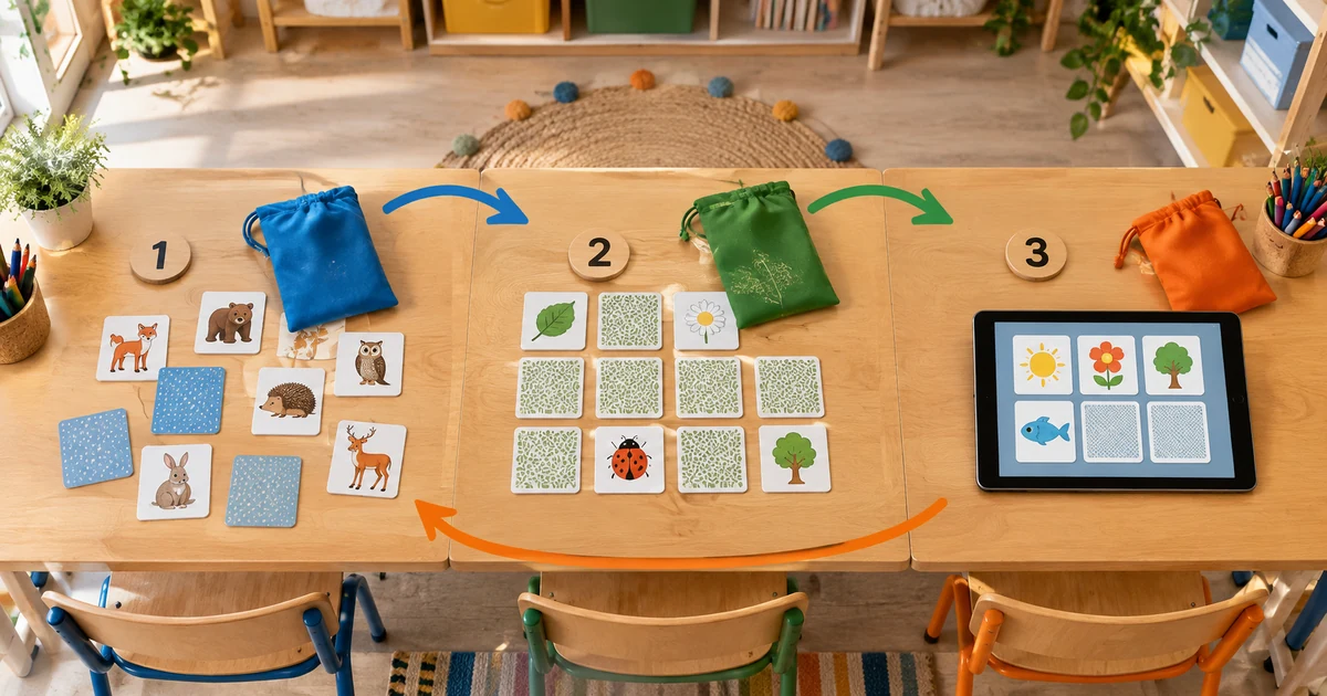 Atelier Memory en groupes : organiser 3 tables sans attente