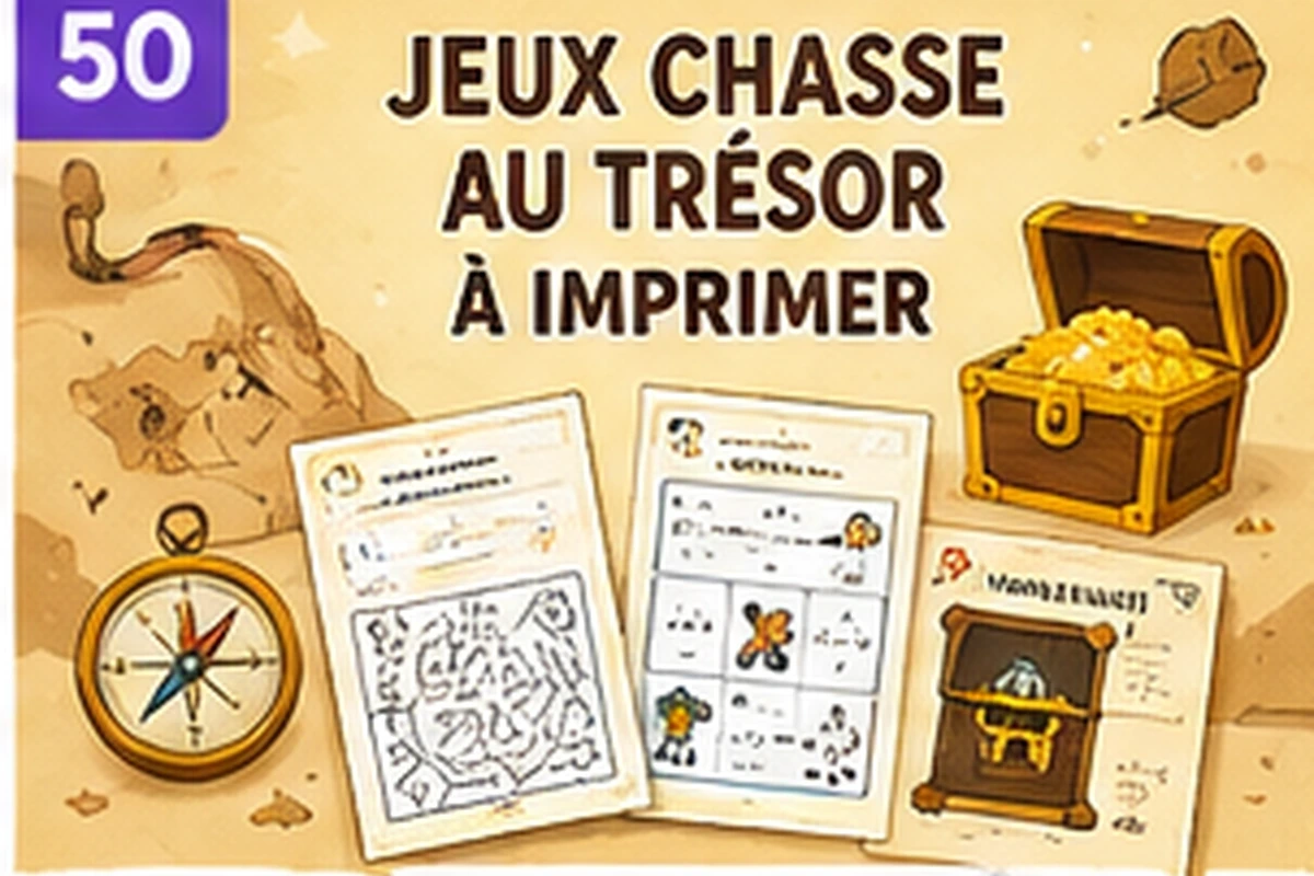 Chasse au trésor anniversaire à imprimer : construire un parcours avec les PDF