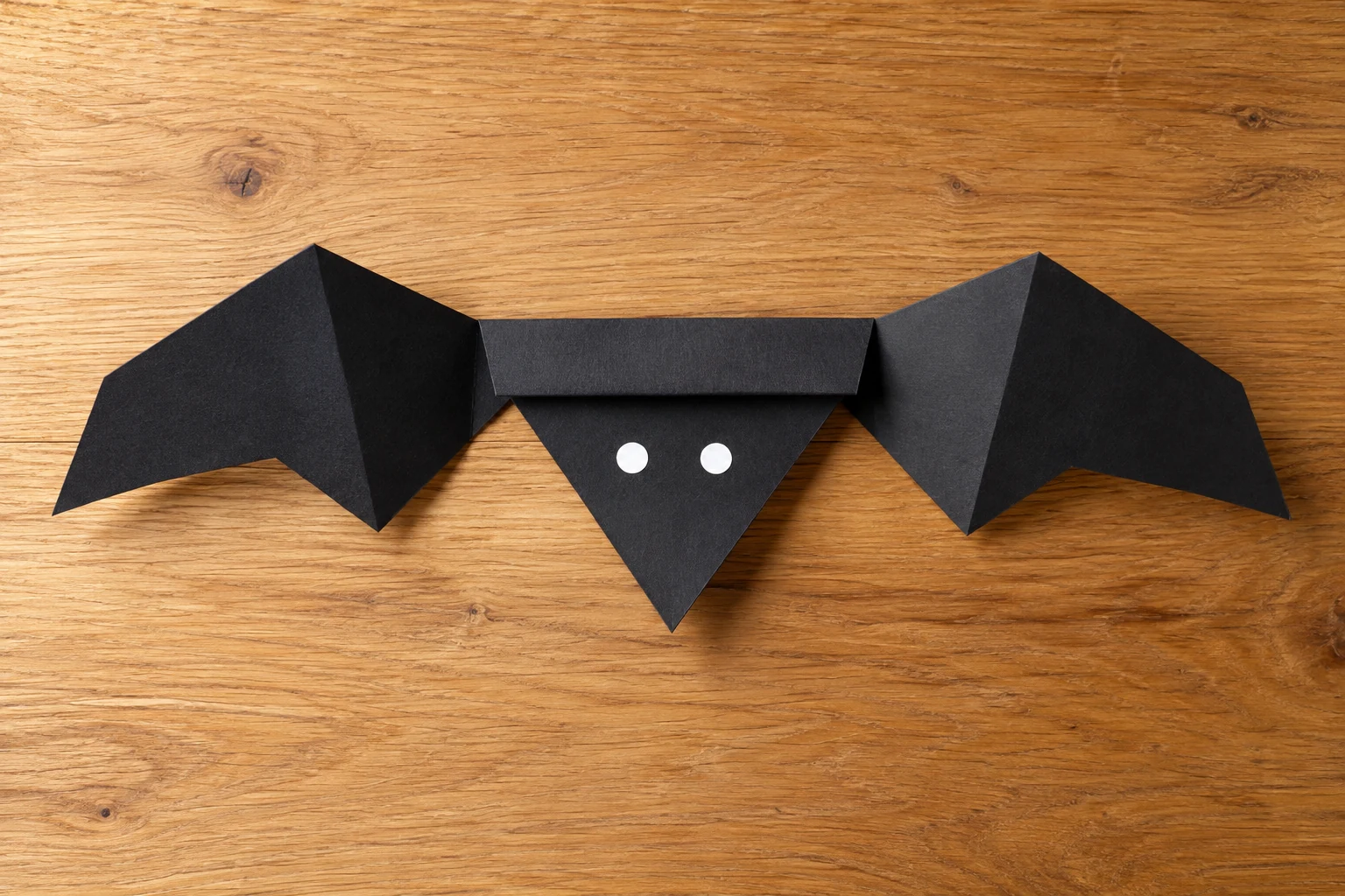 Résultat du pliage chauve-souris Halloween