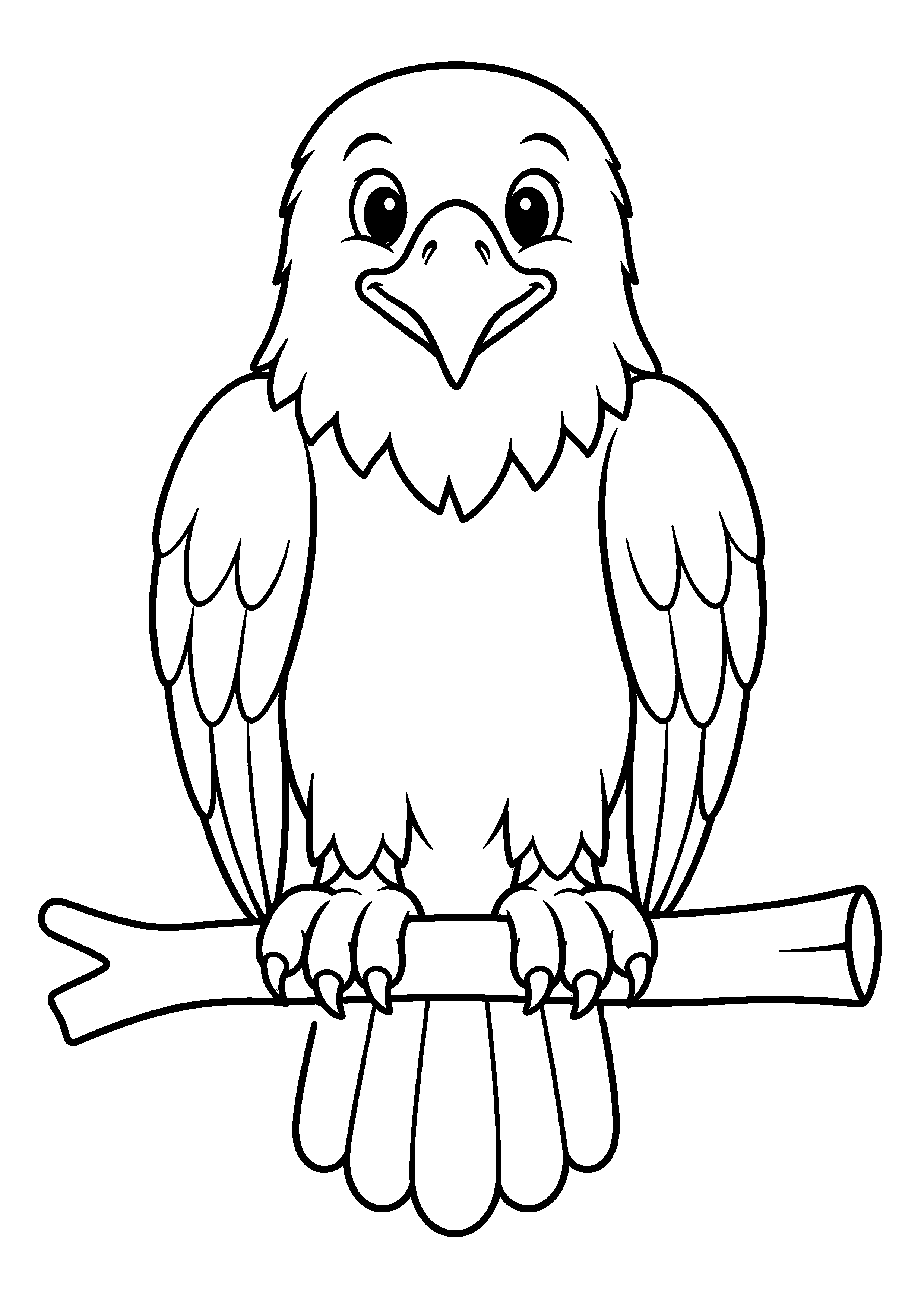 Coloriage Aigle