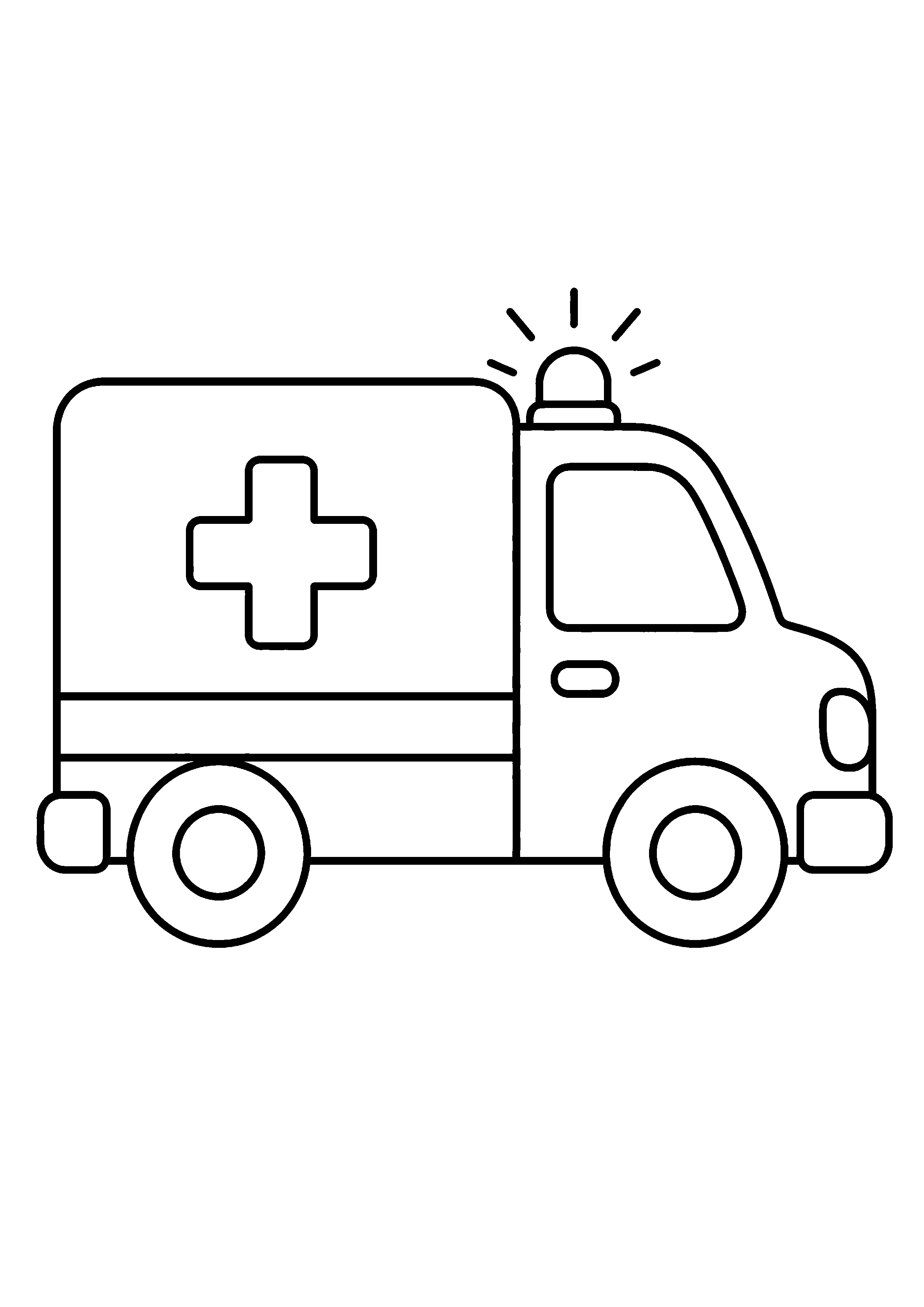 Coloriage Ambulance à imprimer : 20 dessins gratuits A4