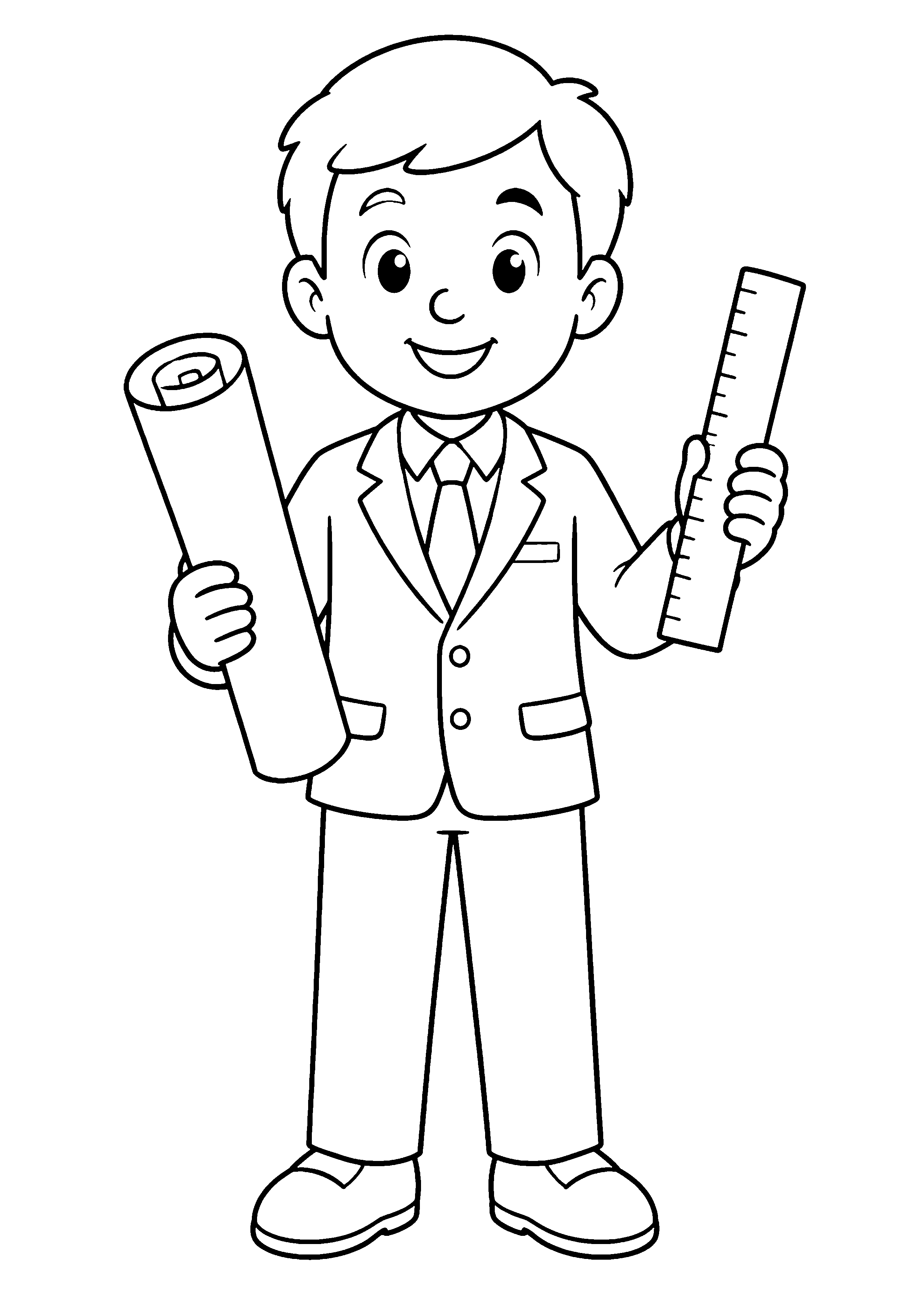 Coloriage Architecte