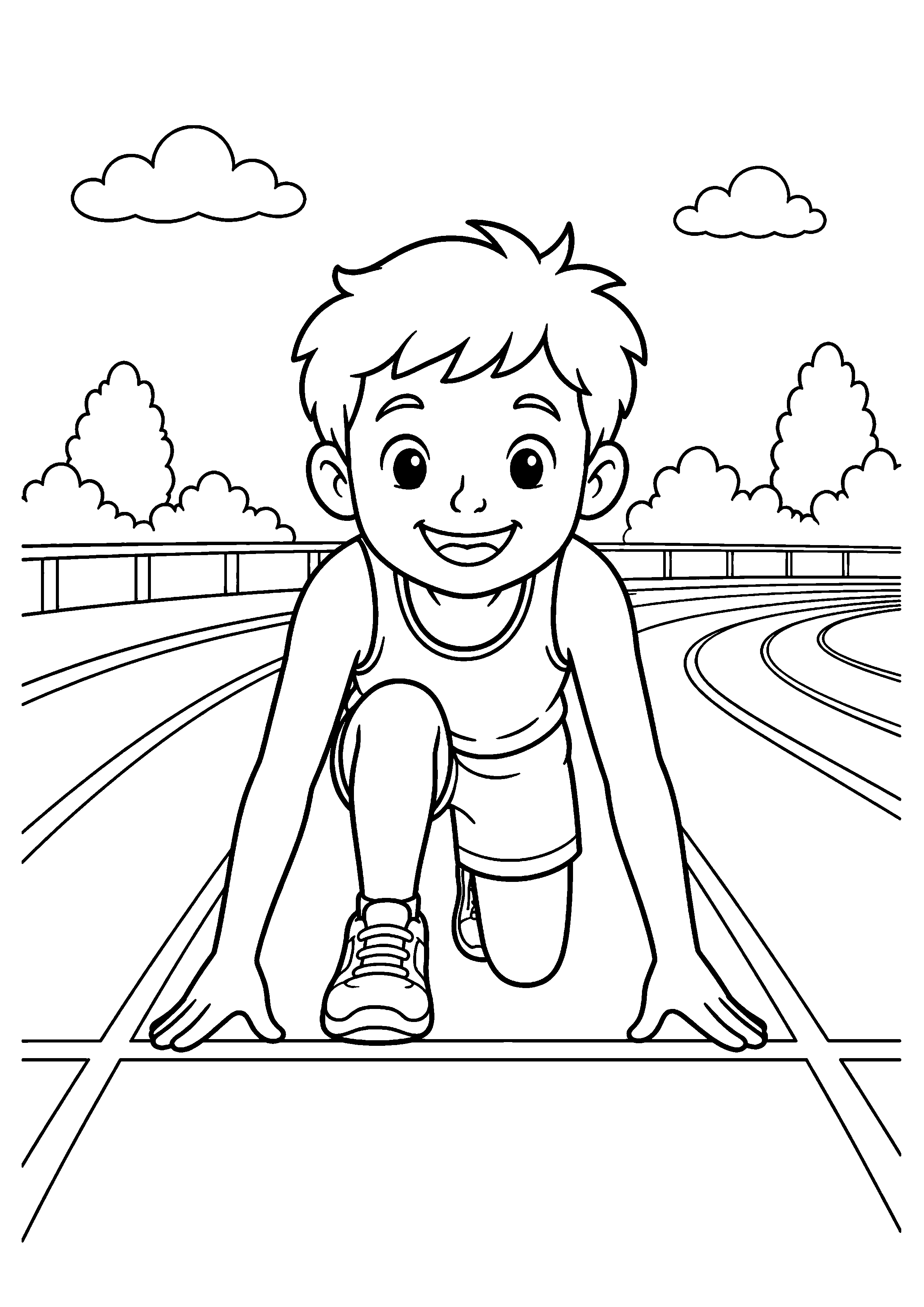 Coloriage Athlétisme