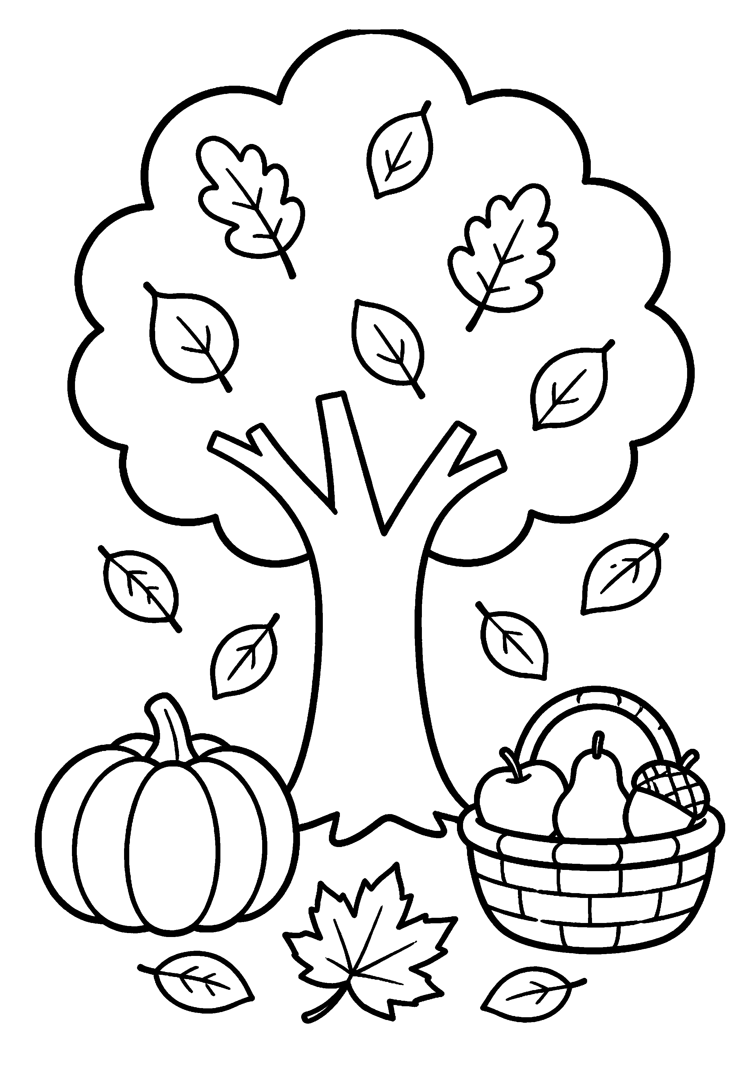 Coloriage Automne