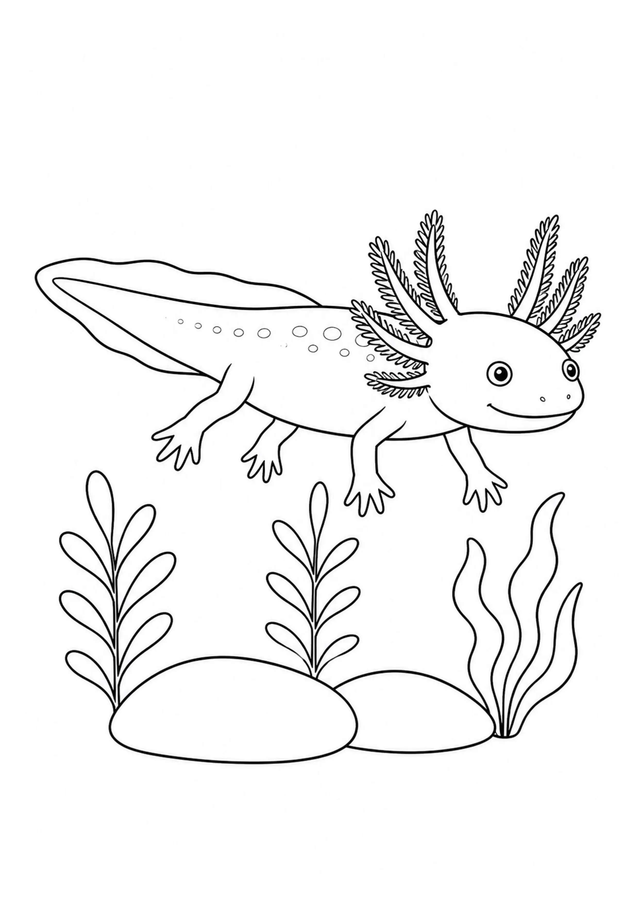 Coloriage axolotl : 20 dessins à imprimer