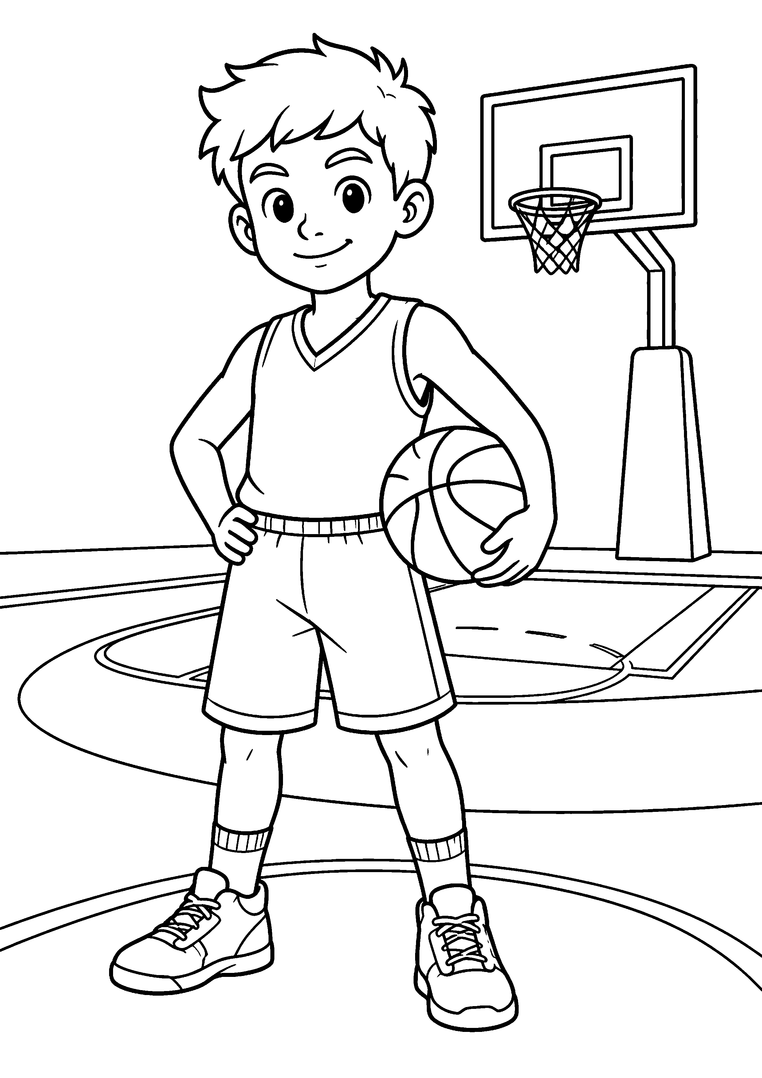 Coloriage Basket-ball