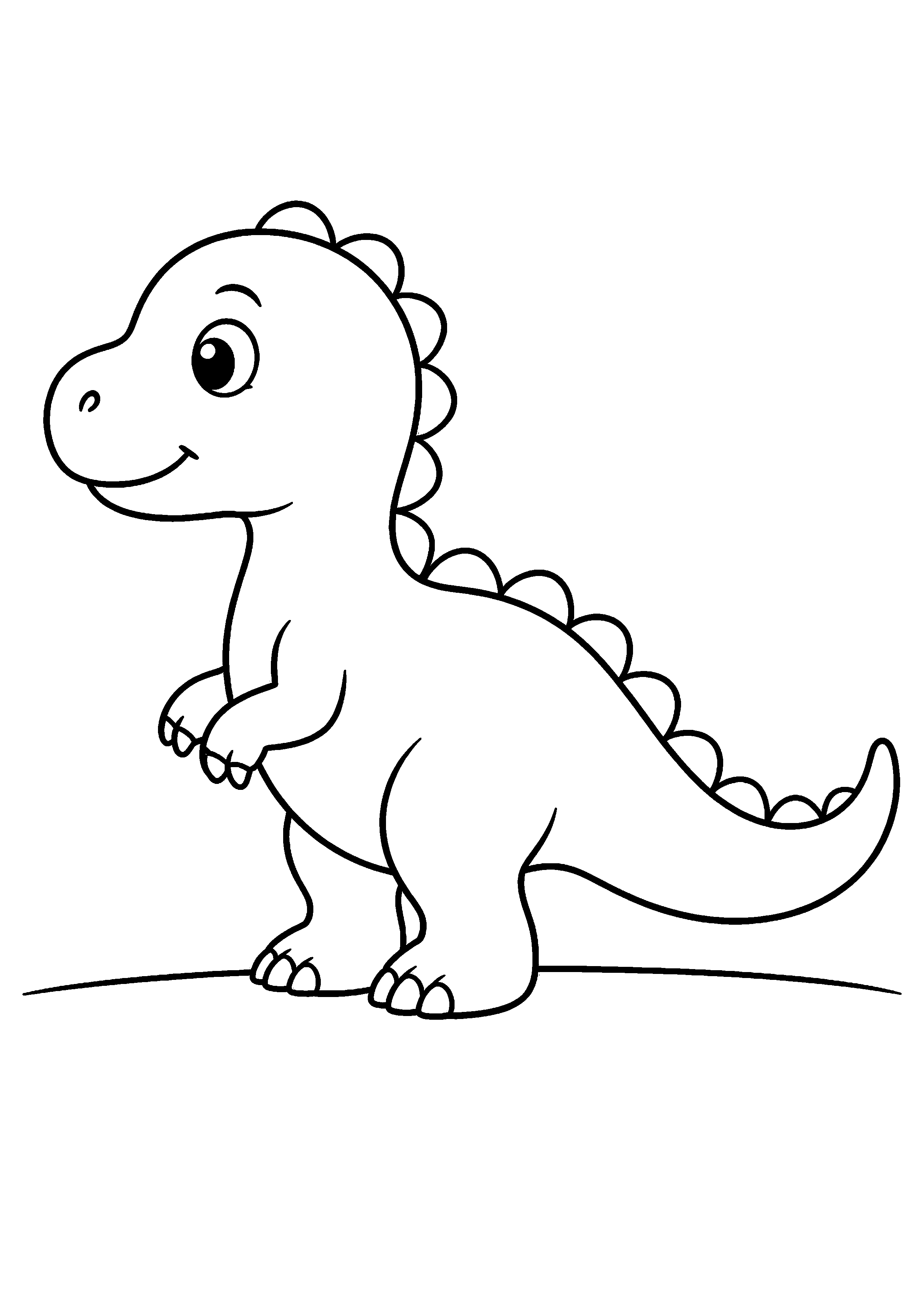 Coloriage Bébé dinosaure