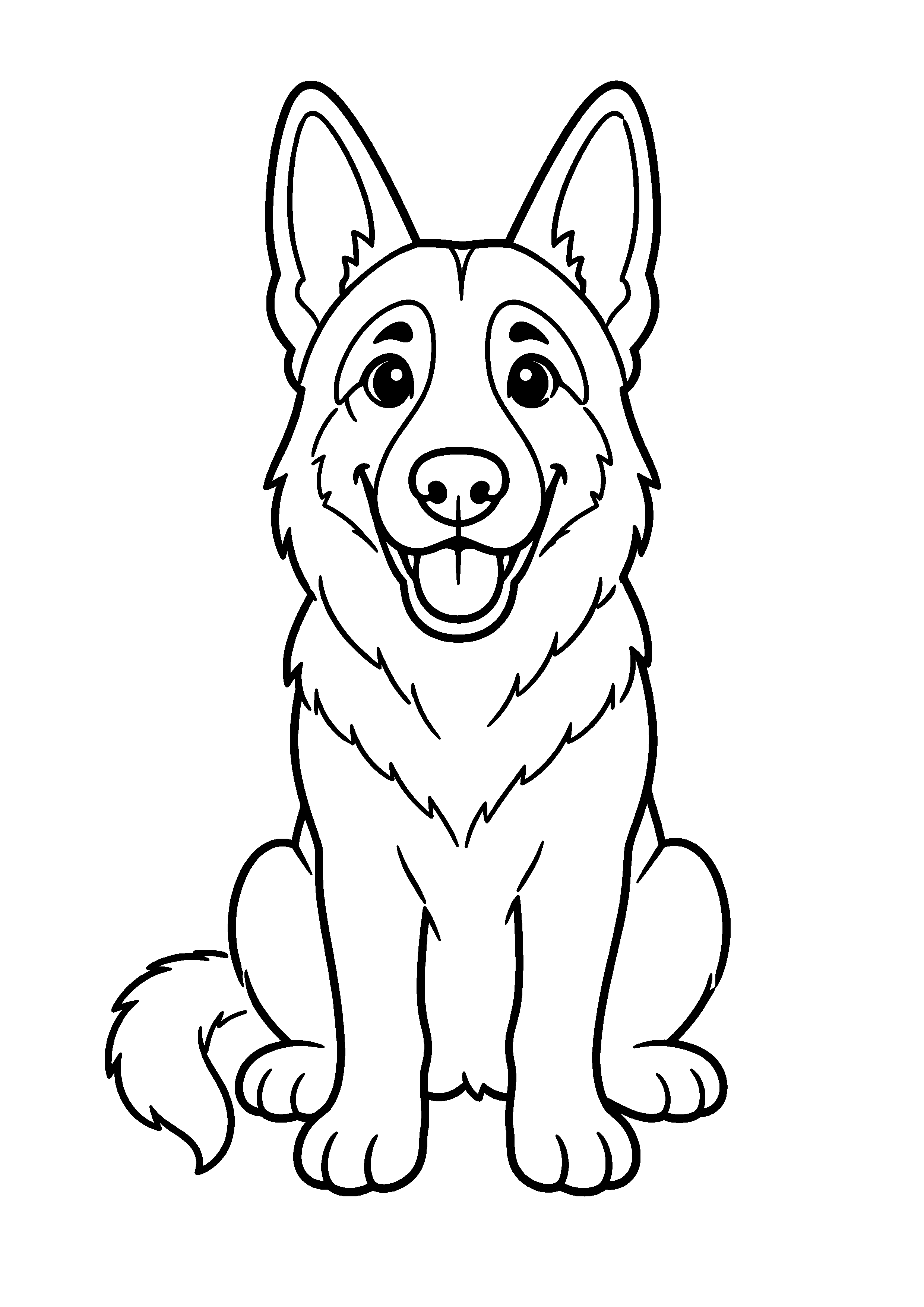 Coloriage Berger allemand