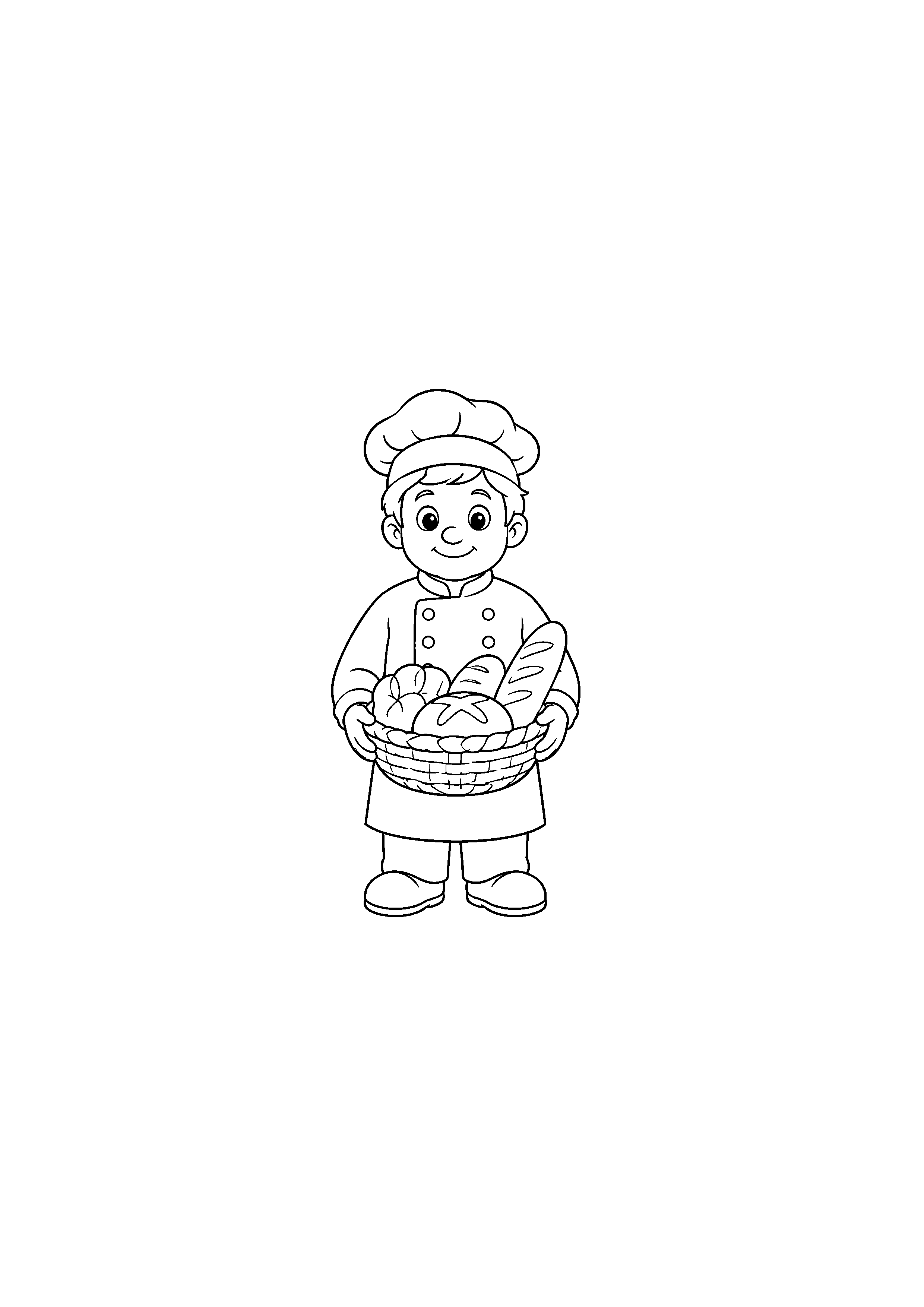 Coloriage Boulanger