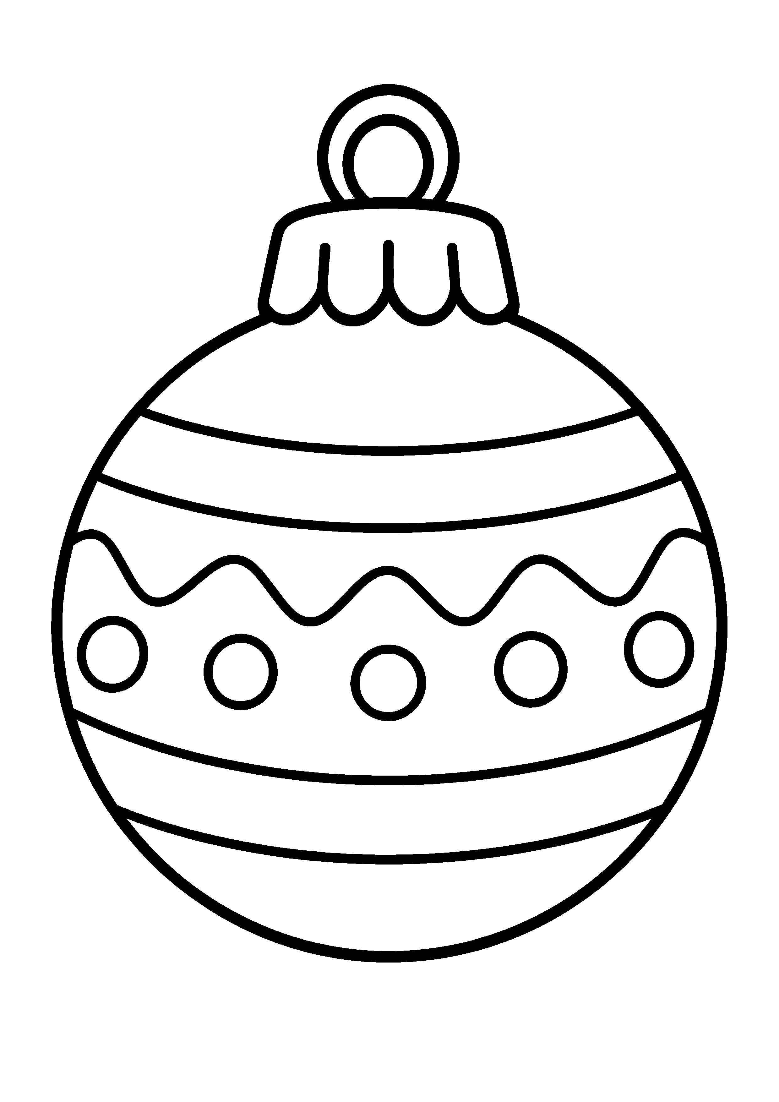 Coloriage Boule de Noël